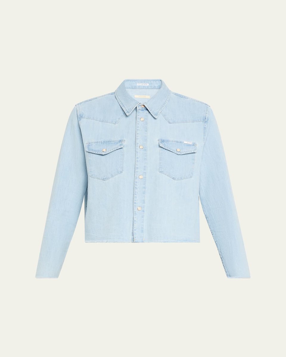 The Super Ex Crop Step Fray Shirt